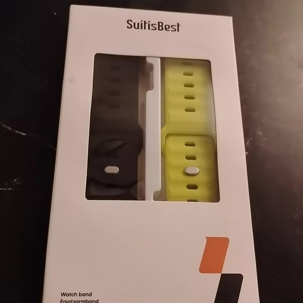 SuitisBest Black and Yellow Watch Bands